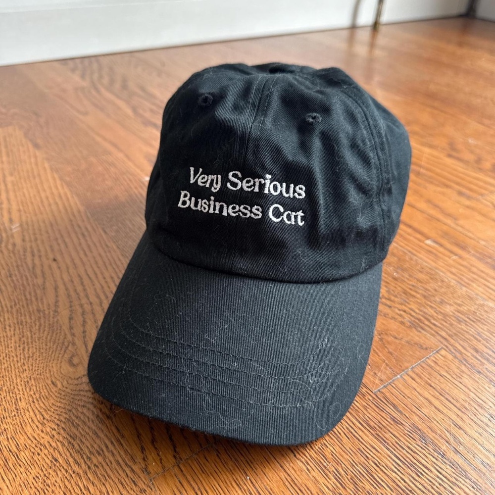 Very Serious Business Cat Black Hat